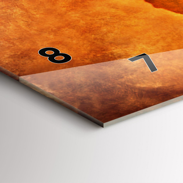 Horizontal wall clock Large world map