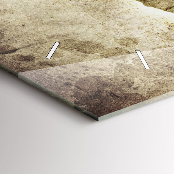 Horizontal wall clock World map