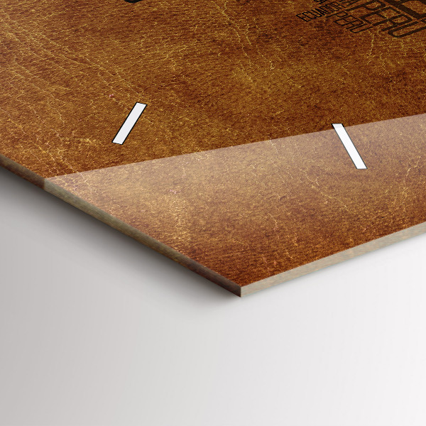 Horizontal wall clock Country names map