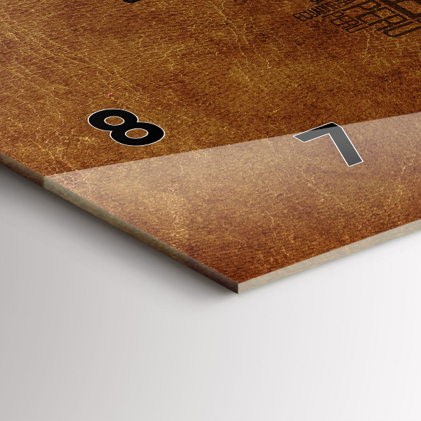 Horizontal wall clock Country names map