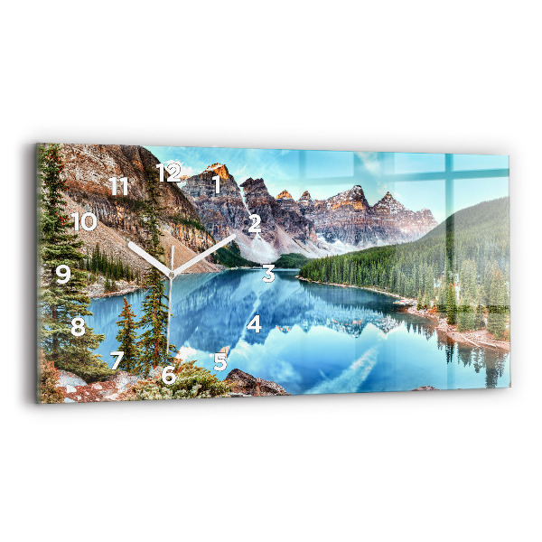 Horizontal wall clock Mountain Landscape