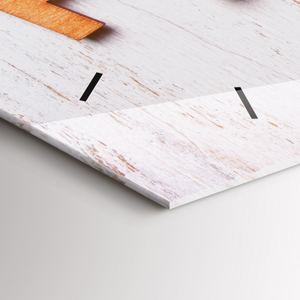 Horizontal wall clock The inscription family