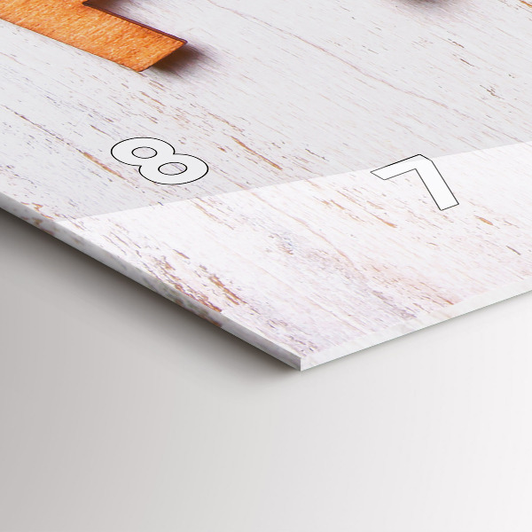 Horizontal wall clock The inscription family