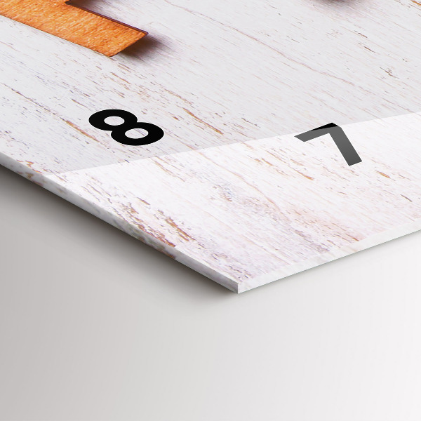 Horizontal wall clock The inscription family