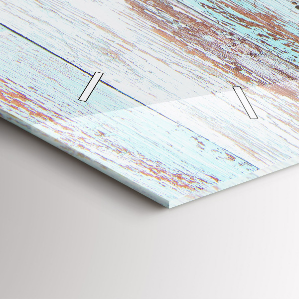 Horizontal wall clock Pastel Wood