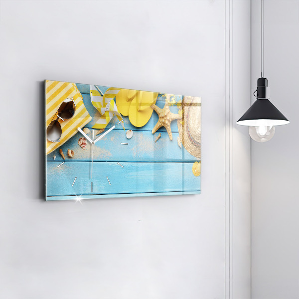 Horizontal wall clock Beach accessories