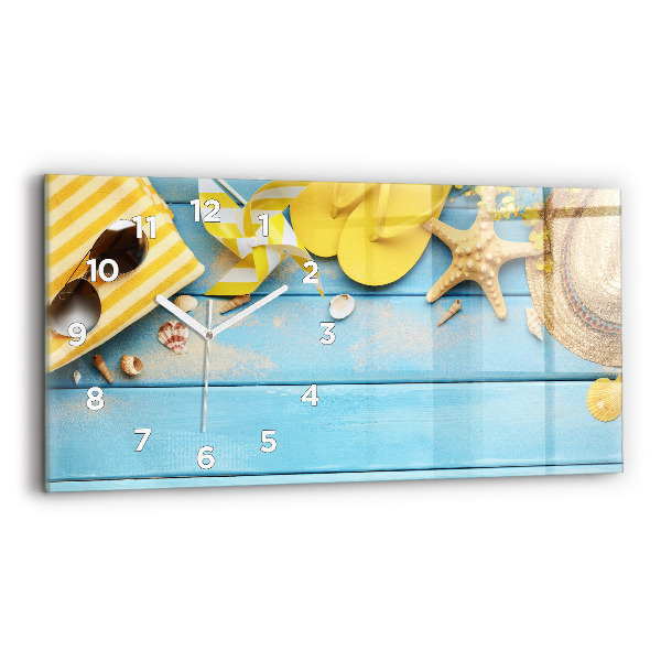 Horizontal wall clock Beach accessories