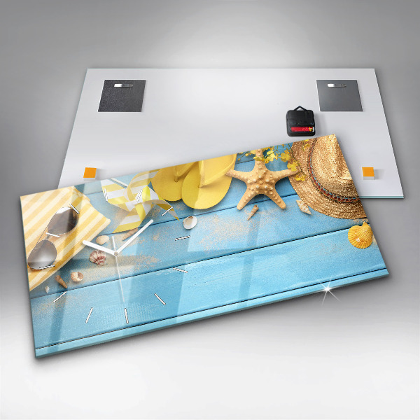 Horizontal wall clock Beach accessories
