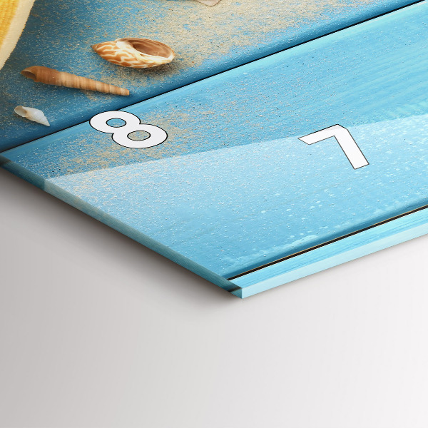 Horizontal wall clock Beach accessories