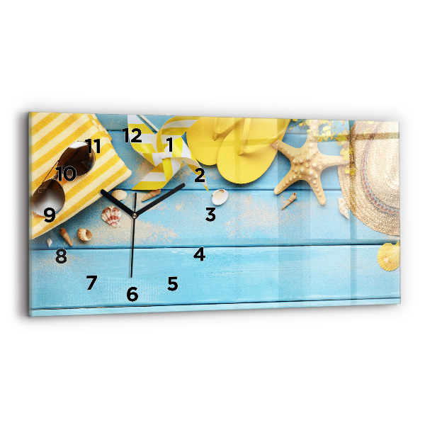 Horizontal wall clock Beach accessories