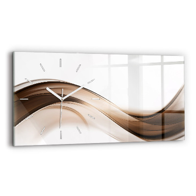 Horizontal wall clock Abstraction line