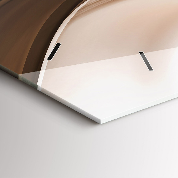 Horizontal wall clock Abstraction line