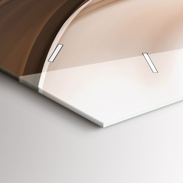 Horizontal wall clock Abstraction line