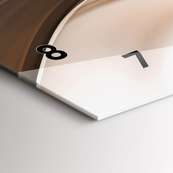 Horizontal wall clock Abstraction line