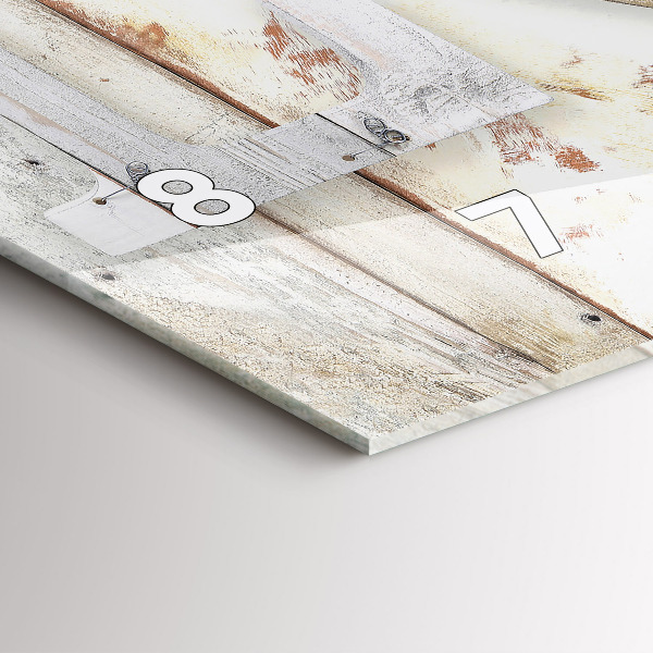 Horizontal wall clock The inscription love