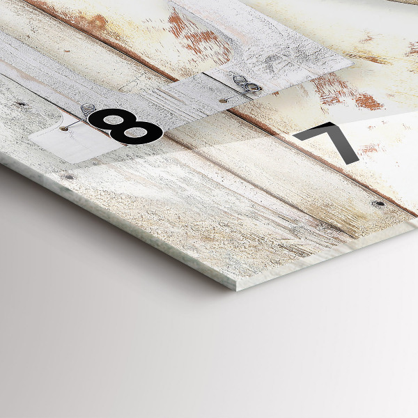 Horizontal wall clock The inscription love