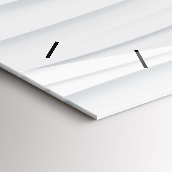 Horizontal wall clock Waves texture