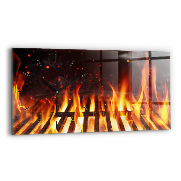 Horizontal wall clock Grill
