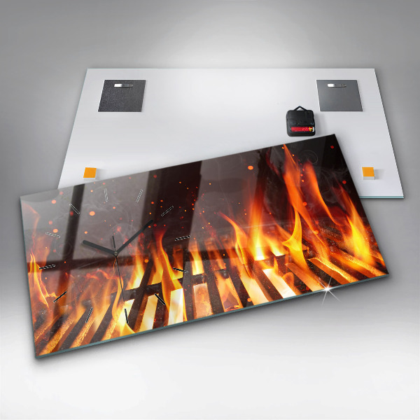 Horizontal wall clock Grill