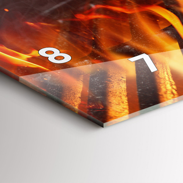 Horizontal wall clock Grill