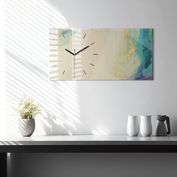 Horizontal wall clock Elegant abstraction