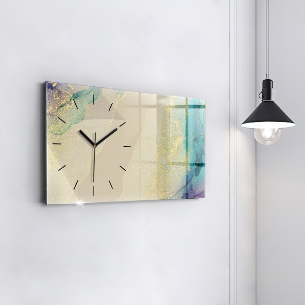 Horizontal wall clock Elegant abstraction