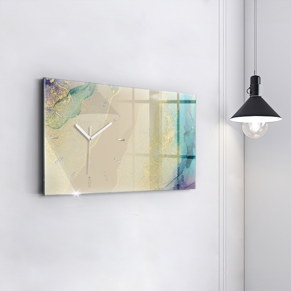 Horizontal wall clock Elegant abstraction