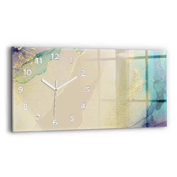 Horizontal wall clock Elegant abstraction