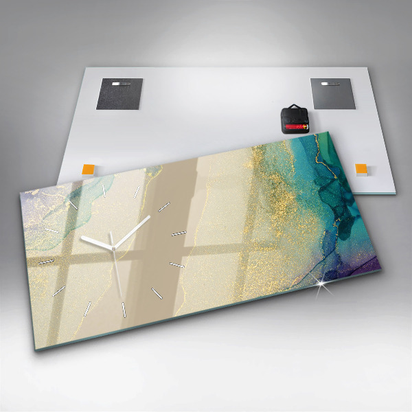 Horizontal wall clock Elegant abstraction