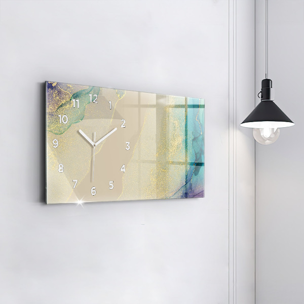 Horizontal wall clock Elegant abstraction