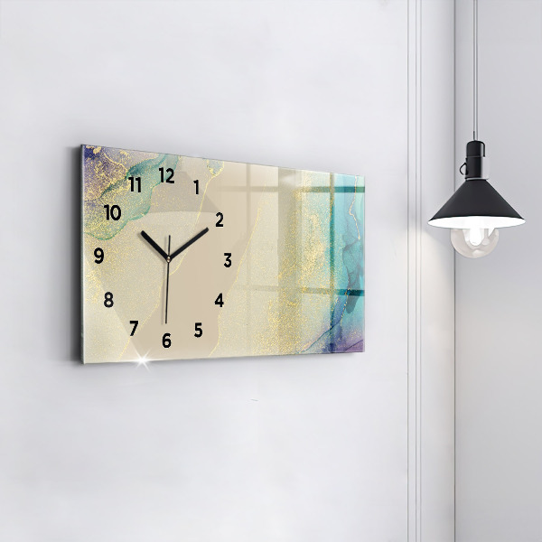 Horizontal wall clock Elegant abstraction