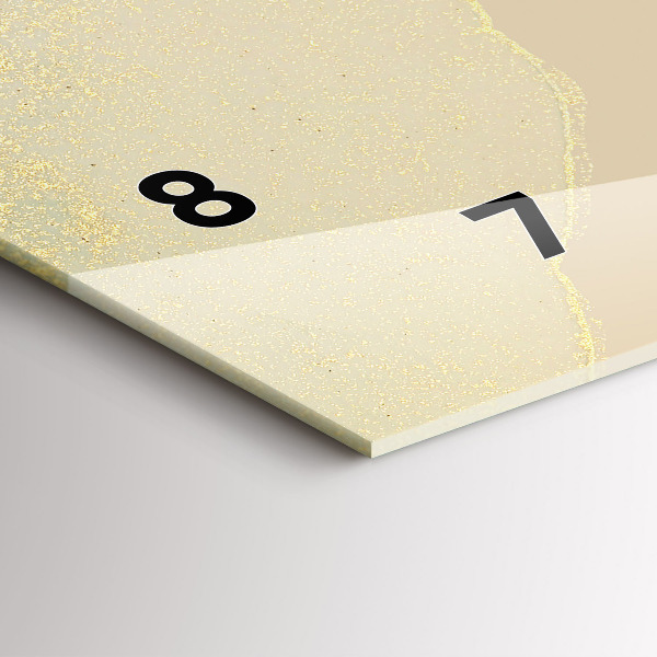 Horizontal wall clock Elegant abstraction