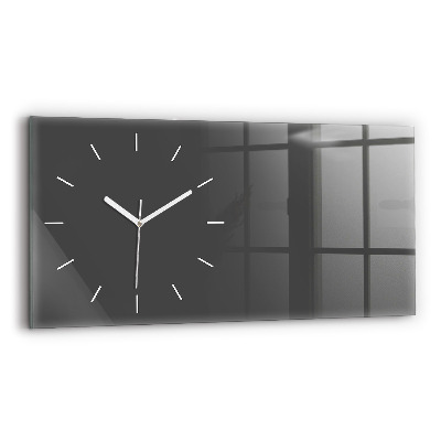 Horizontal wall clock Color gray