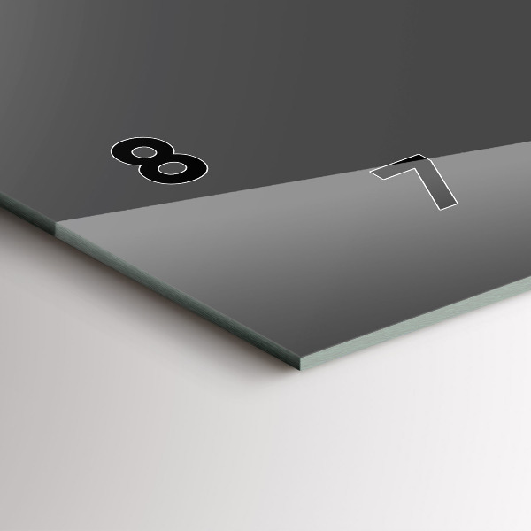 Horizontal wall clock Color gray