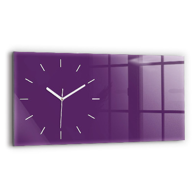 Horizontal wall clock Violet