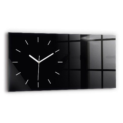 Horizontal wall clock Color black