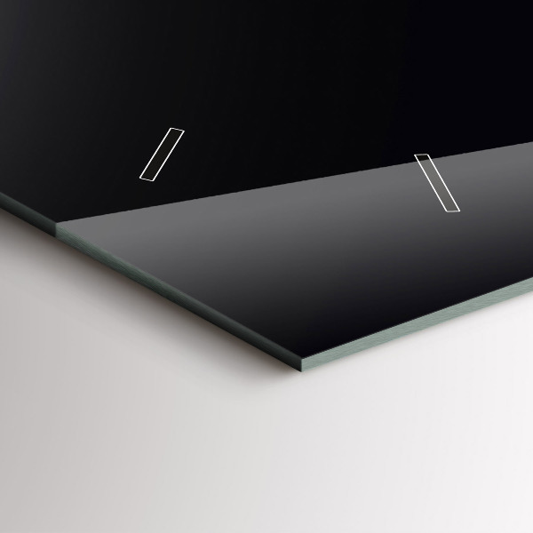 Horizontal wall clock Color black