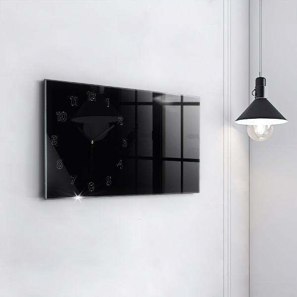 Horizontal wall clock Color black