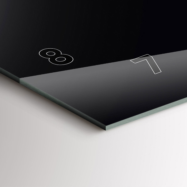 Horizontal wall clock Color black