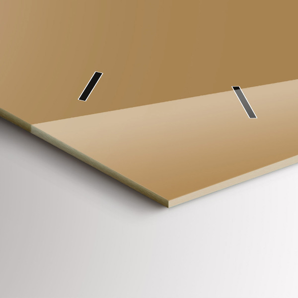 Horizontal wall clock Color dark beige