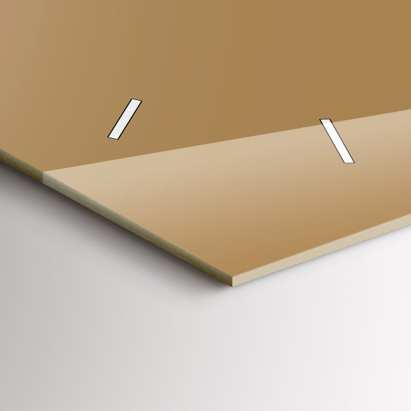 Horizontal wall clock Color dark beige