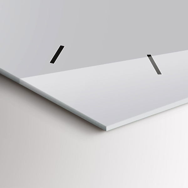 Horizontal wall clock Color light gray