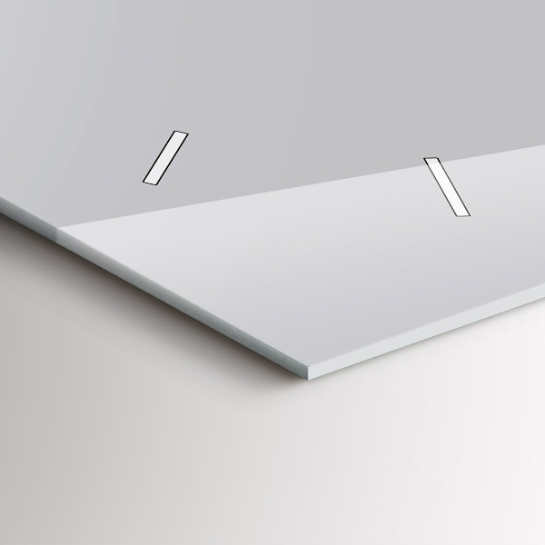 Horizontal wall clock Color light gray