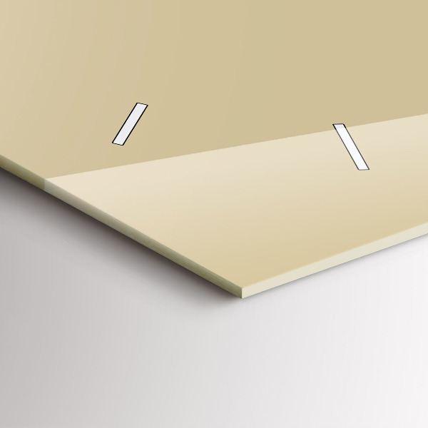 Horizontal wall clock Beige color