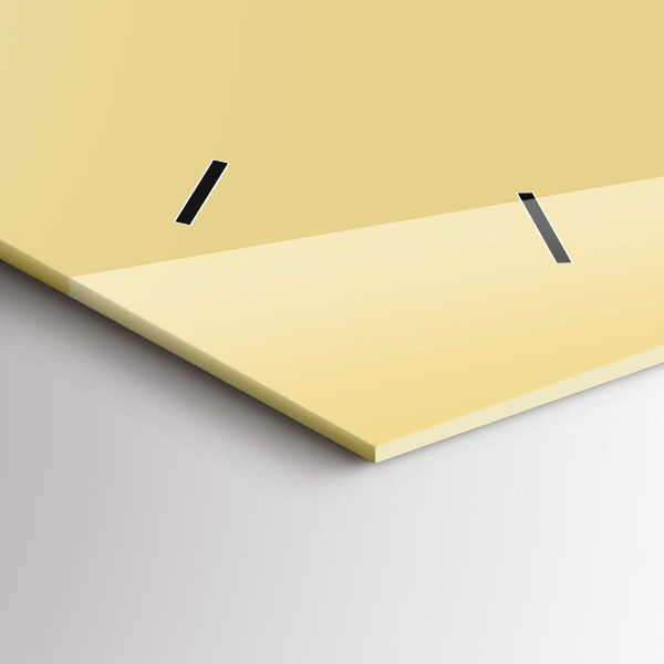 Horizontal wall clock Cream color