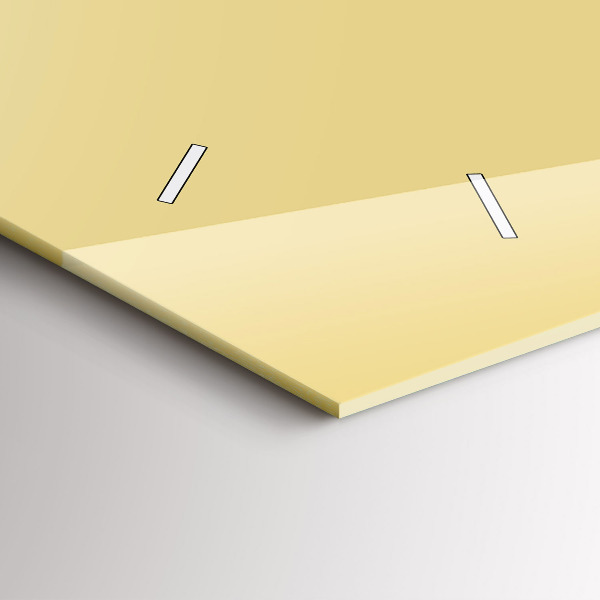 Horizontal wall clock Cream color