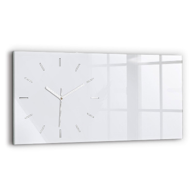 Horizontal wall clock Color dark white