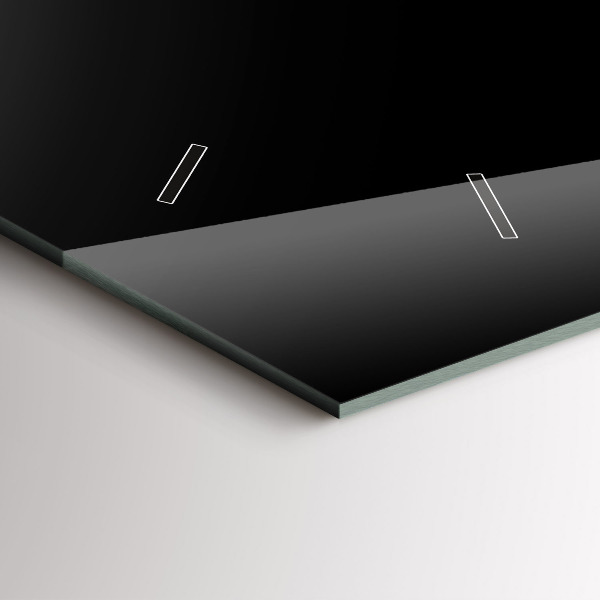 Horizontal wall clock Black coffee