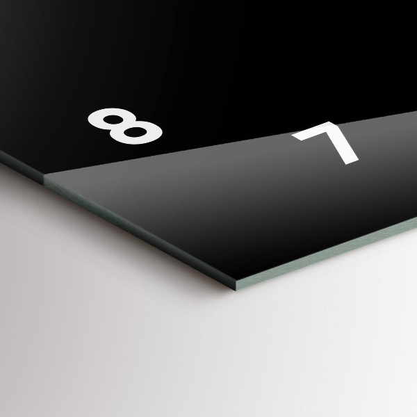 Horizontal wall clock A cup of black coffee