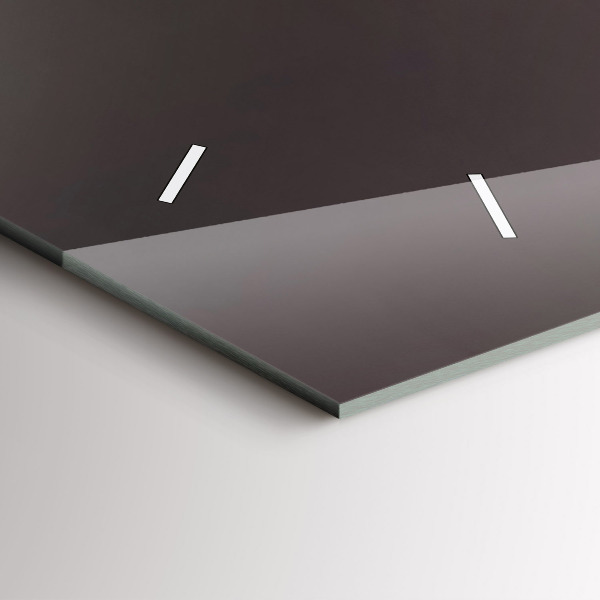 Horizontal wall clock A glass of red wine